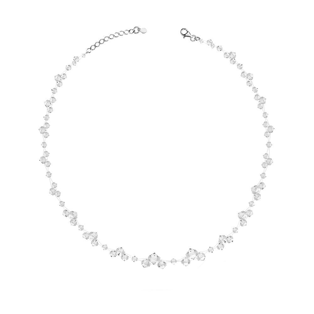 silberne-hochzeitskette-mit-kristall-nw006