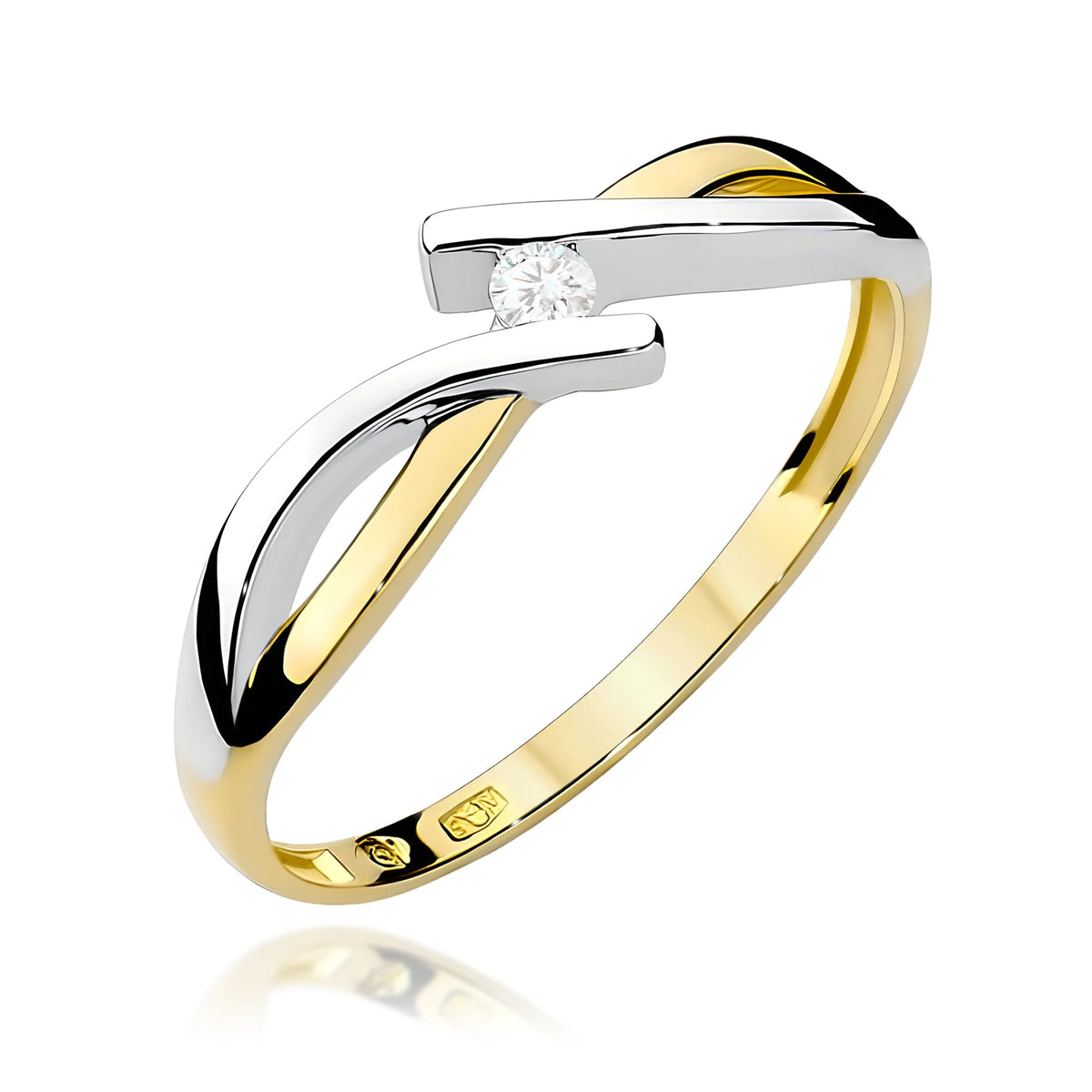 14k (585) Gold Ring | 0.04ct Diamond | GREMARI Jewelry
