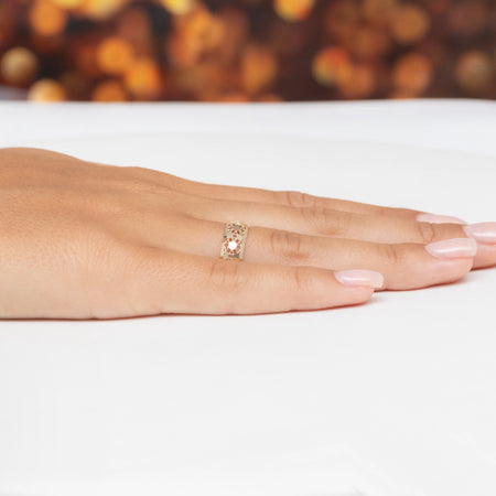 14k Gold (585) Openwork Geometric Ring | Modern Stylish Jewelry