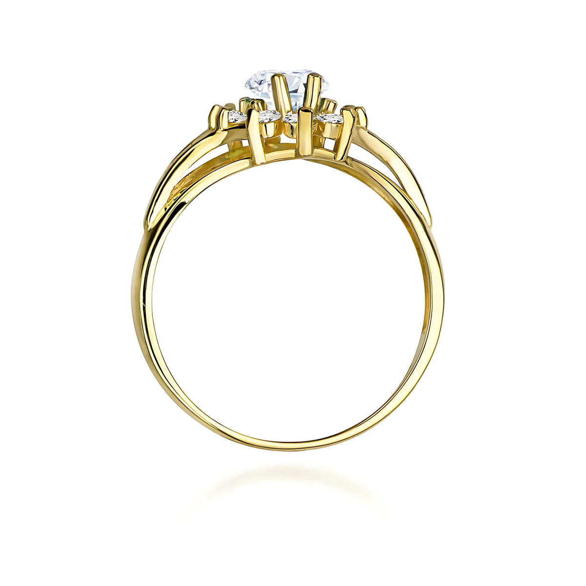 Ring aus 14-karätigem (585) Gold mit 0,70 ct und 0,30 ct im Labor gezüchteten Diamanten. Perfekt als Geschenk.