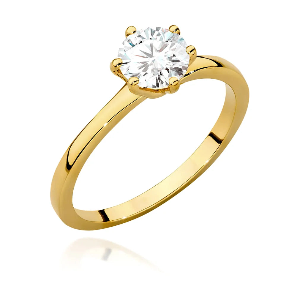 Ring aus 14-karätigem (585) Gold mit 1,00 ct Diamant. Perfekt als Geschenk.