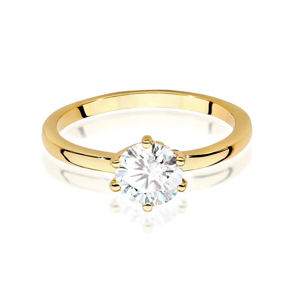 Ring aus 14-karätigem (585) Gold mit 1,00 ct Diamant. Perfekt als Geschenk.