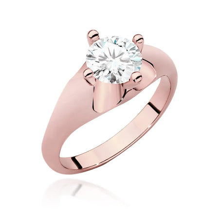 Ring aus 14 Karat (585) Roségold mit 1,00 ct Diamant. Perfekt als Geschenk.