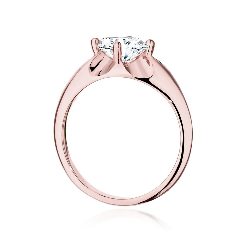 Ring aus 14 Karat (585) Roségold mit 1,00 ct Diamant. Perfekt als Geschenk.