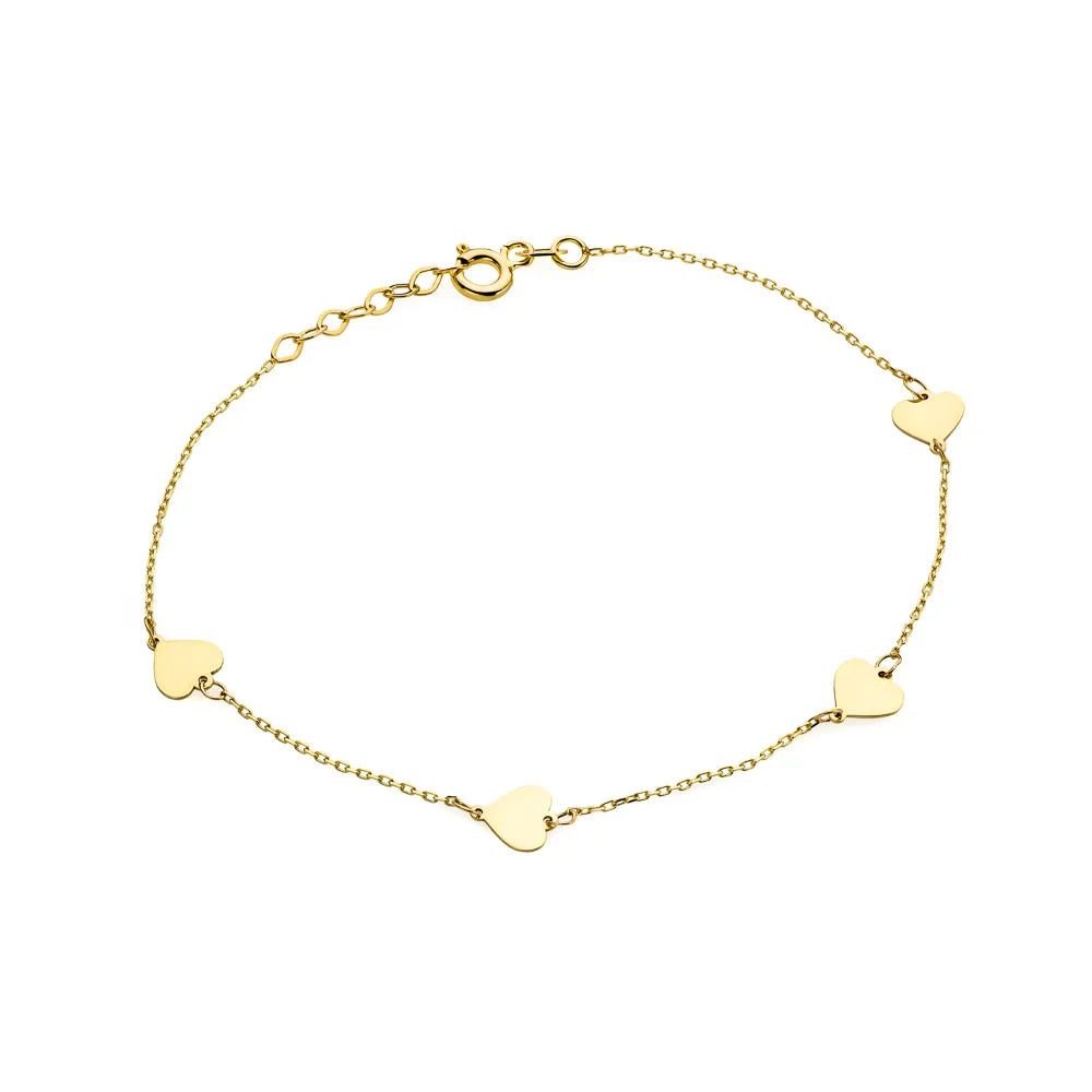 14k gold bracelet is packaged in an elegant black box and a gift bag,  Our jewellery comes with a tag showing the fineness.