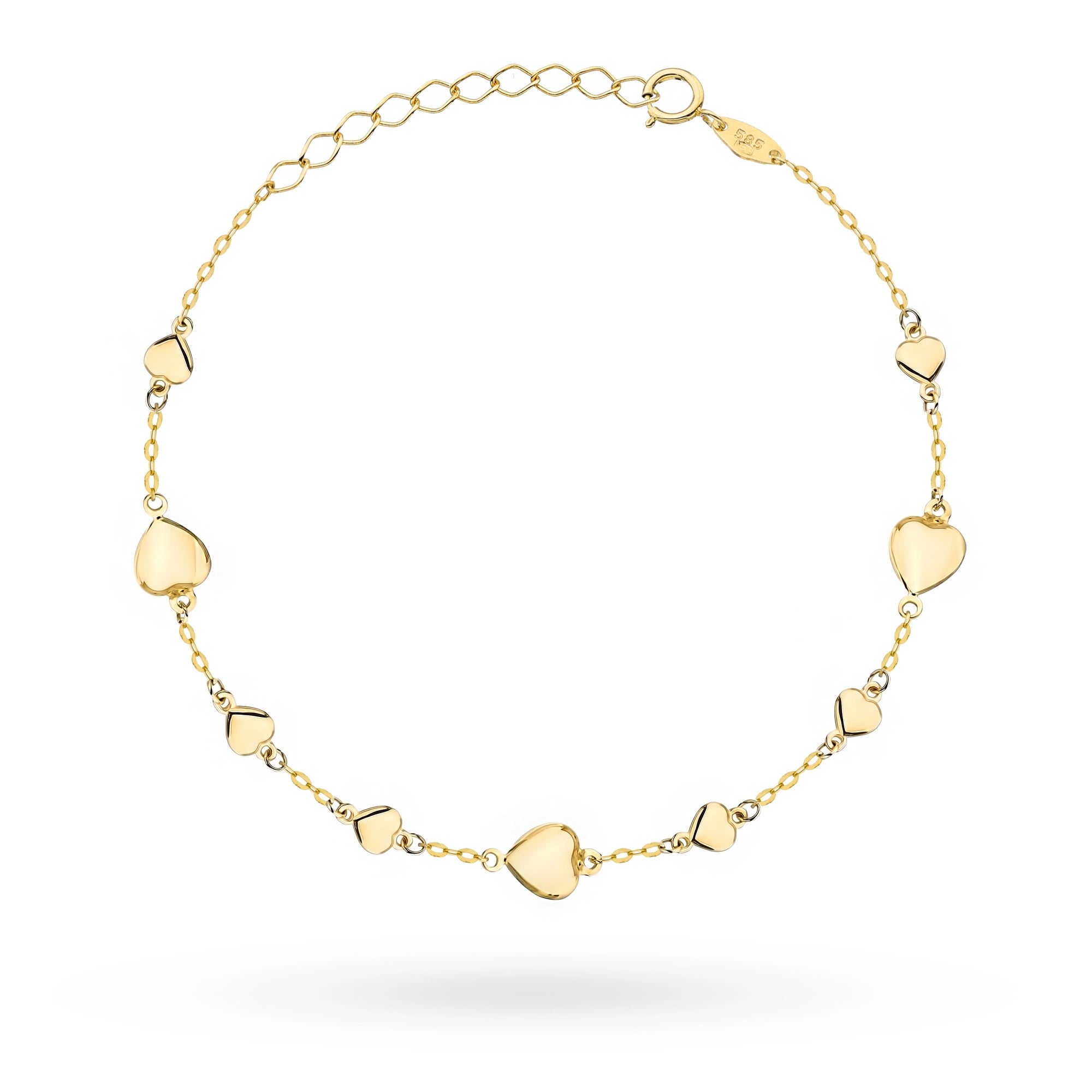 Das 14-karätige Goldarmband wird in einer eleganten schwarzen Schachtel und einer Geschenktüte verpackt. Unser Schmuck wird mit einem Anhänger geliefert, der die Feinheit zeigt.
