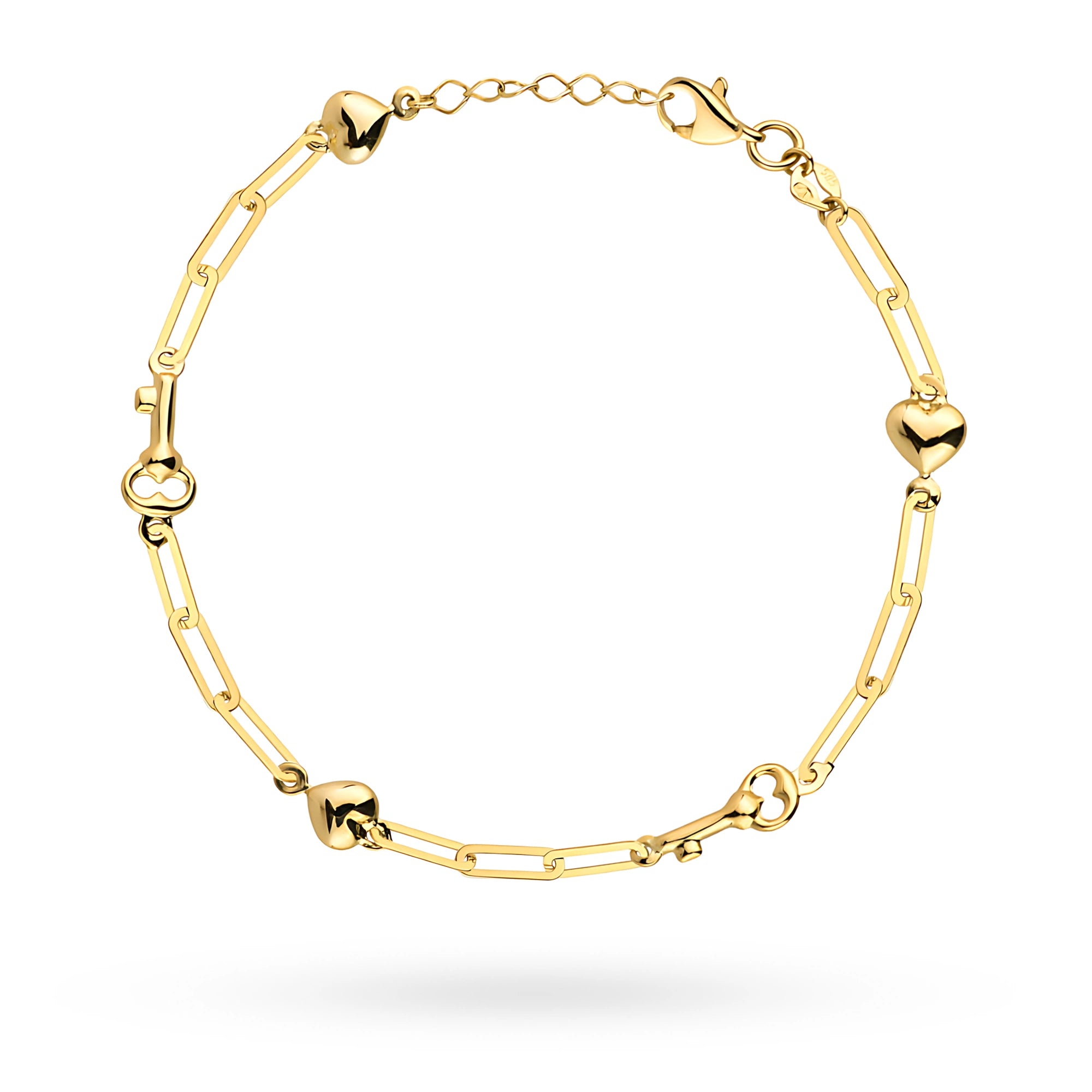 Das 14-karätige Goldarmband wird in einer eleganten schwarzen Schachtel und einer Geschenktüte verpackt. Unser Schmuck wird mit einem Anhänger geliefert, der die Feinheit zeigt.