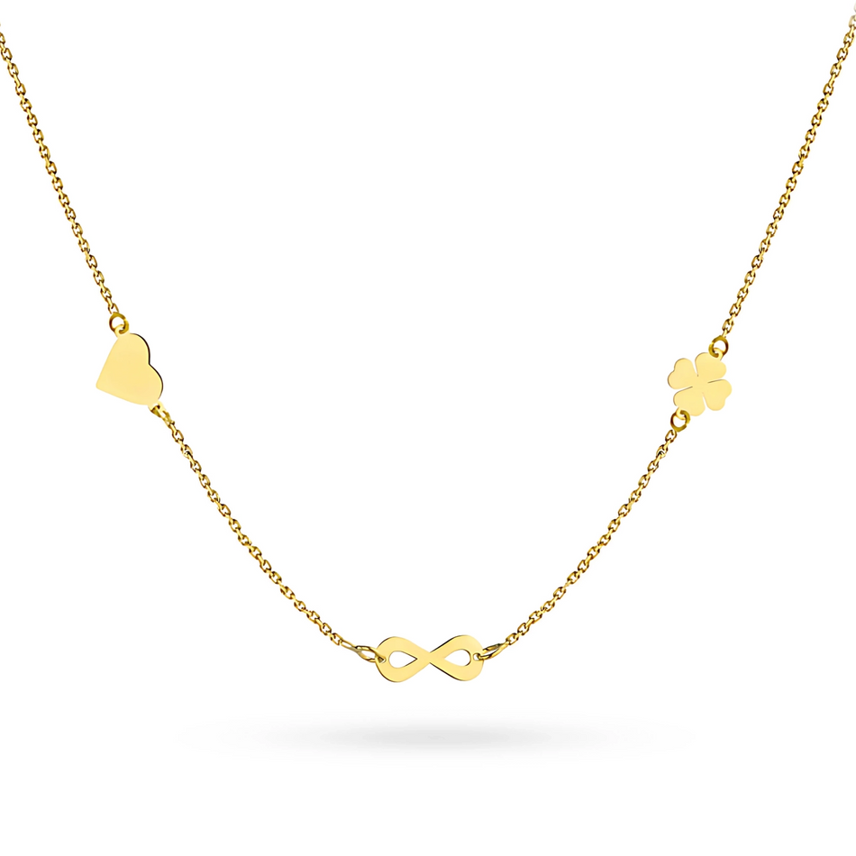 14-carat gold necklace is an exclusive accessory. Gremari necklace is packaged in an elegant box, which is perfect for a gift. 