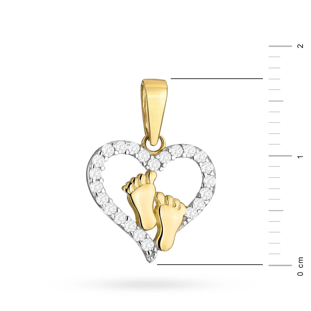 Anhänger aus 14-karätigem Gold ist ein exklusives Schmuckstück. Der Gremari-Anhänger wird in einer eleganten Schachtel verpackt, die sich hervorragend als Geschenk eignet.