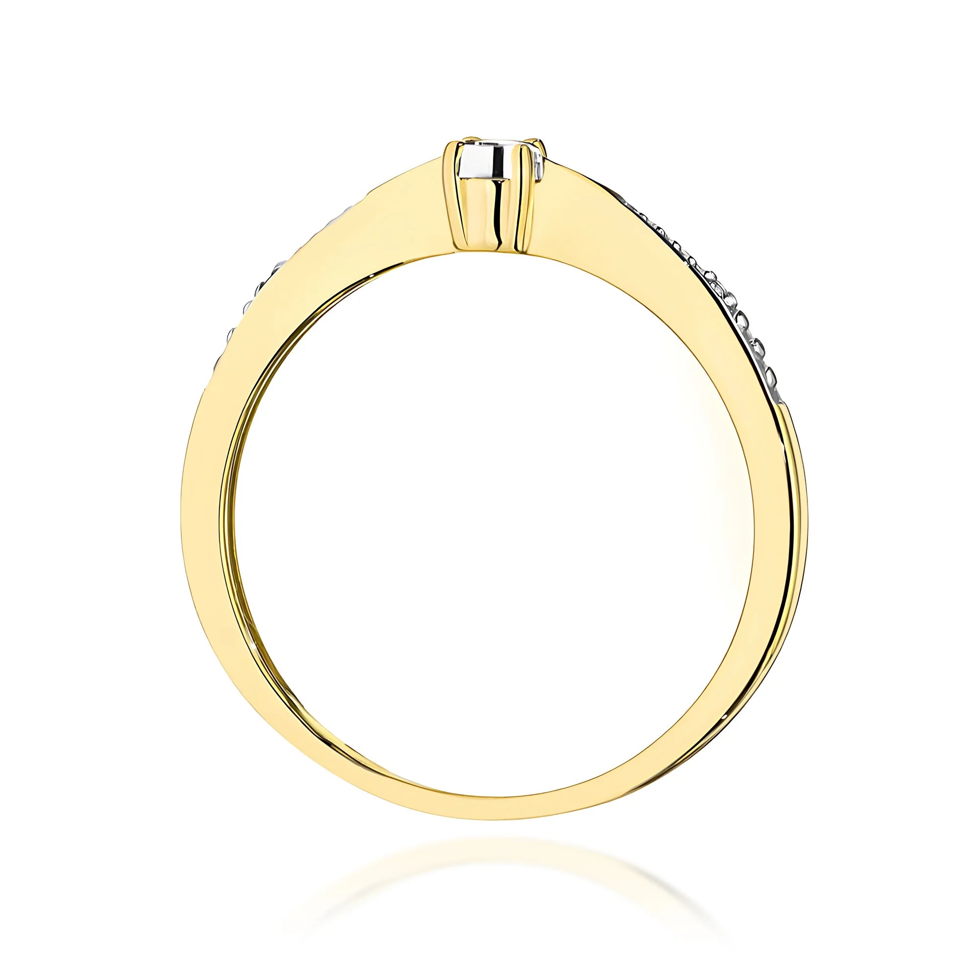 14K (585) Gold Ring | 0.02ct Diamonds | GREMARI Jewelry
