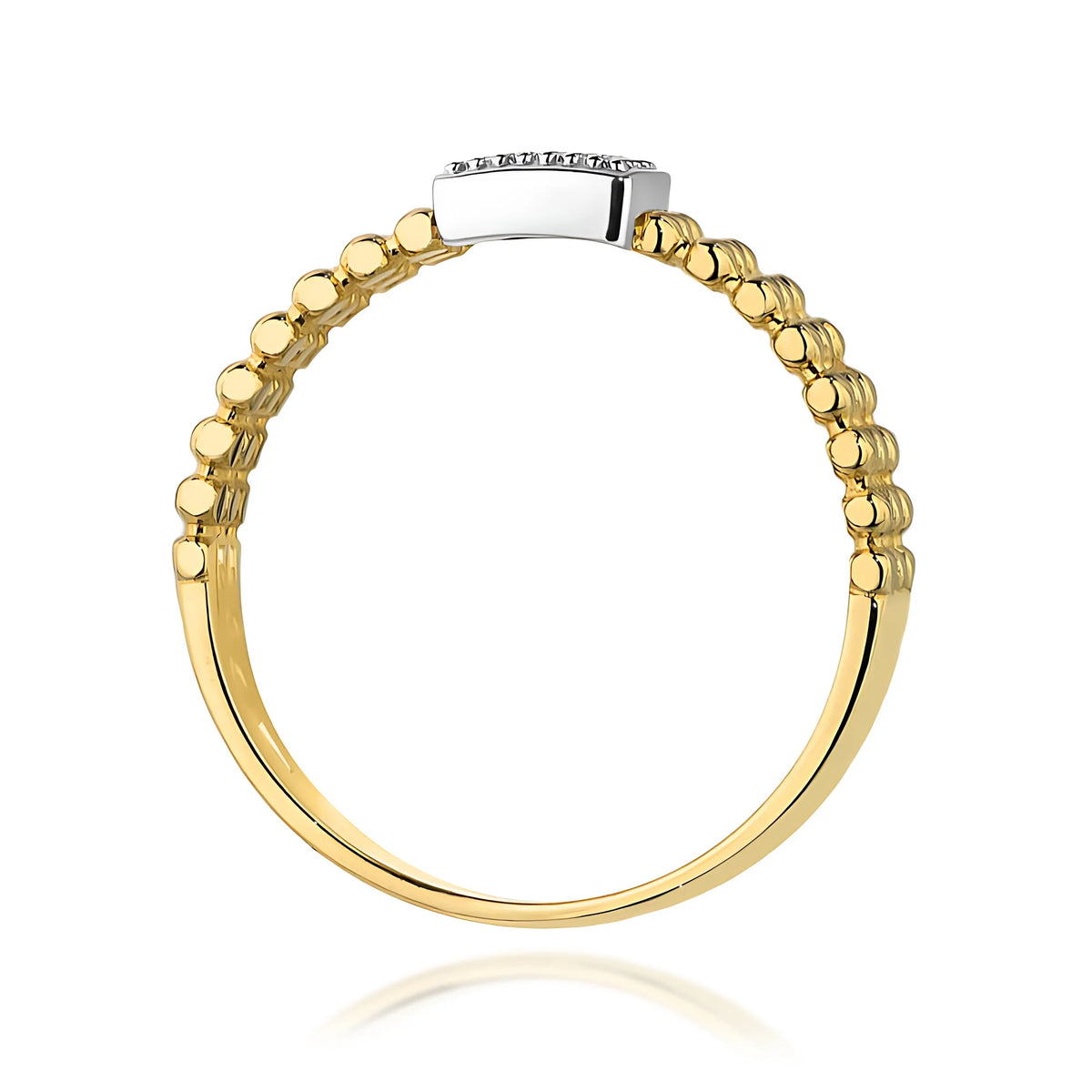 14K Gold Ring | 0.08ct Black Diamonds | GREMARI Jewelry