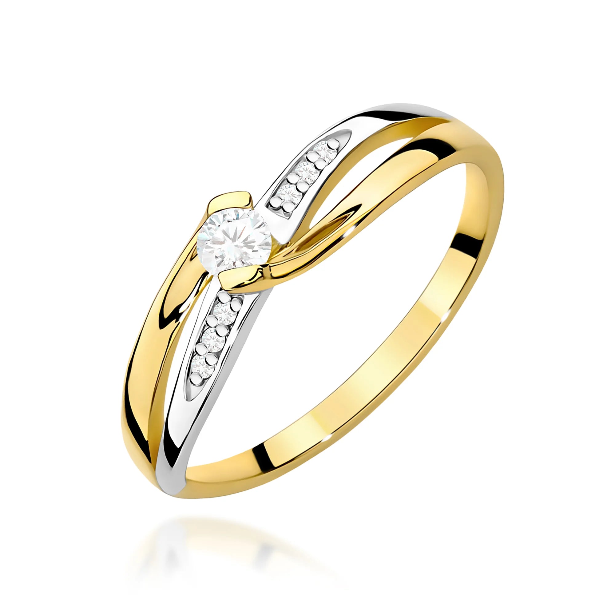 14k (585)Gold Rings | 0.10ct and 0.03ct Diamonds | GREMARI Jewelry