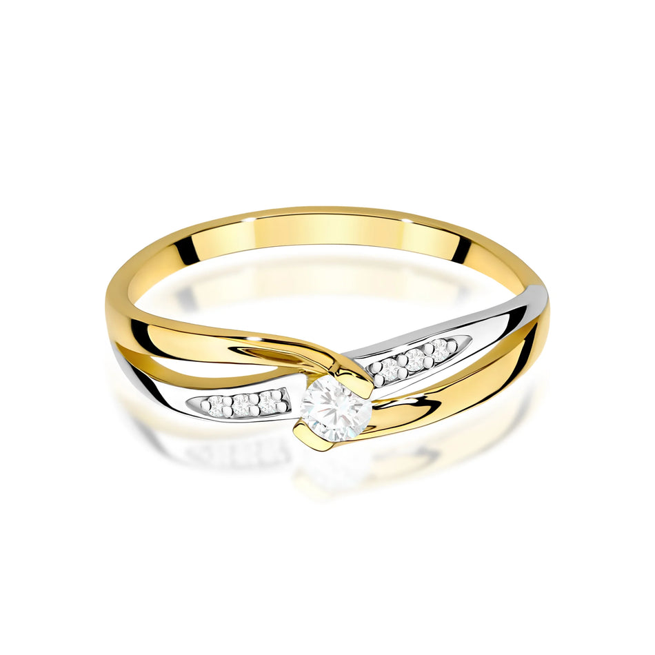 14k (585)Gold Rings | 0.10ct and 0.03ct Diamonds | GREMARI Jewelry
