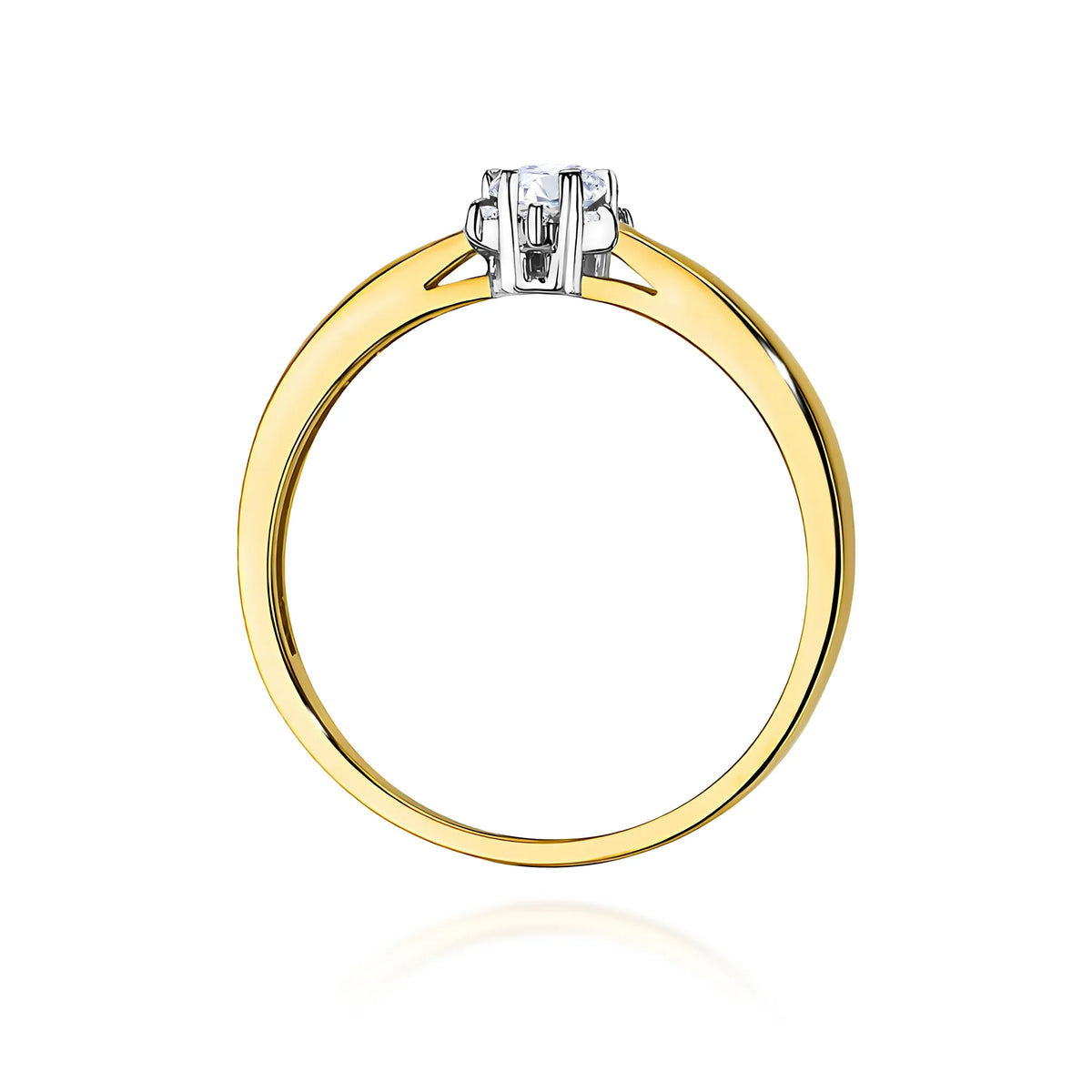 14k Gold (585) Ring | 0.10ct & 0.052ct Diamonds | GREMARI Jewelry
