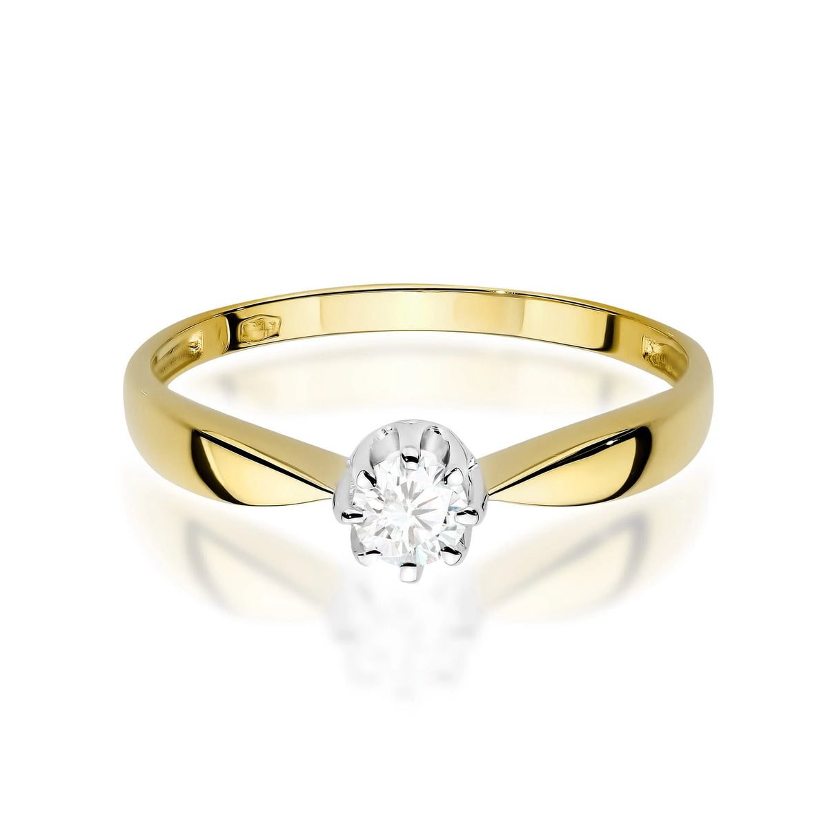 14k (585) Gold Ring | 0.15ct Diamond | GREMARI Jewelry
