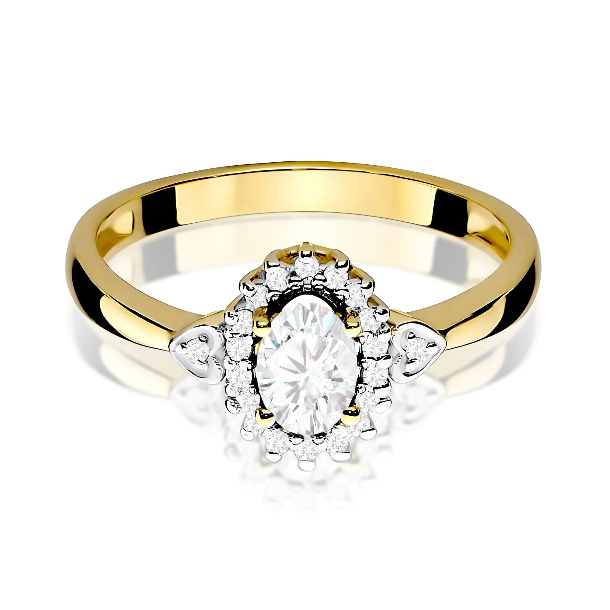14K (585) Gold Ring | 0.40ct and 0.10ct Lab-diamonds| GREMARI Jewelry
