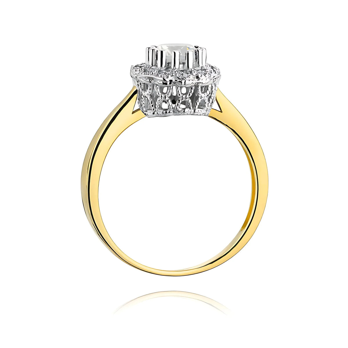 14k (585) Gold Ring | 0.50ct and 0.174ct Lab-diamonds | GREMARI Jewelry
