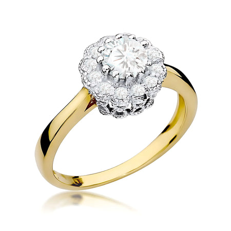 14k (585) Gold Ring | 0.50ct and 0.174ct Lab-diamonds | GREMARI Jewelry