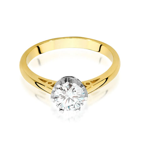 Ring aus 14-karätigem (585) Gold mit 0,70 ct Diamanten. Perfekt als Geschenk.