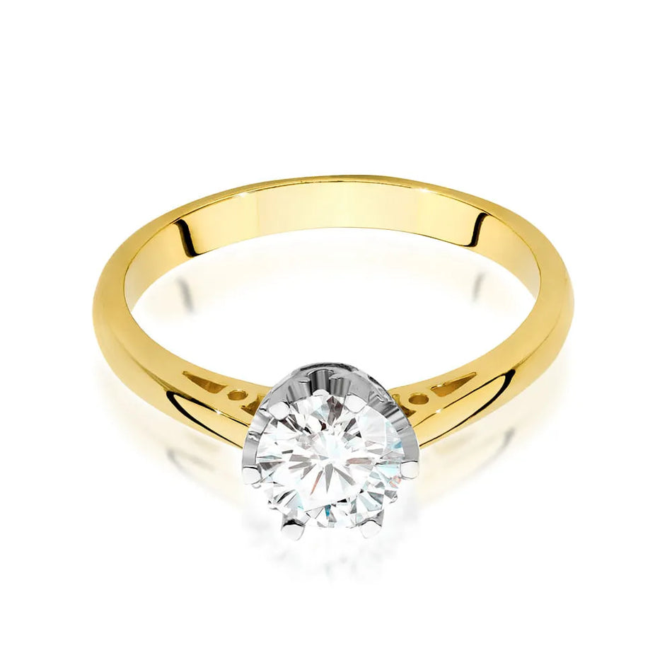 Ring aus 14-karätigem (585) Gold mit 0,70 ct Diamanten. Perfekt als Geschenk.