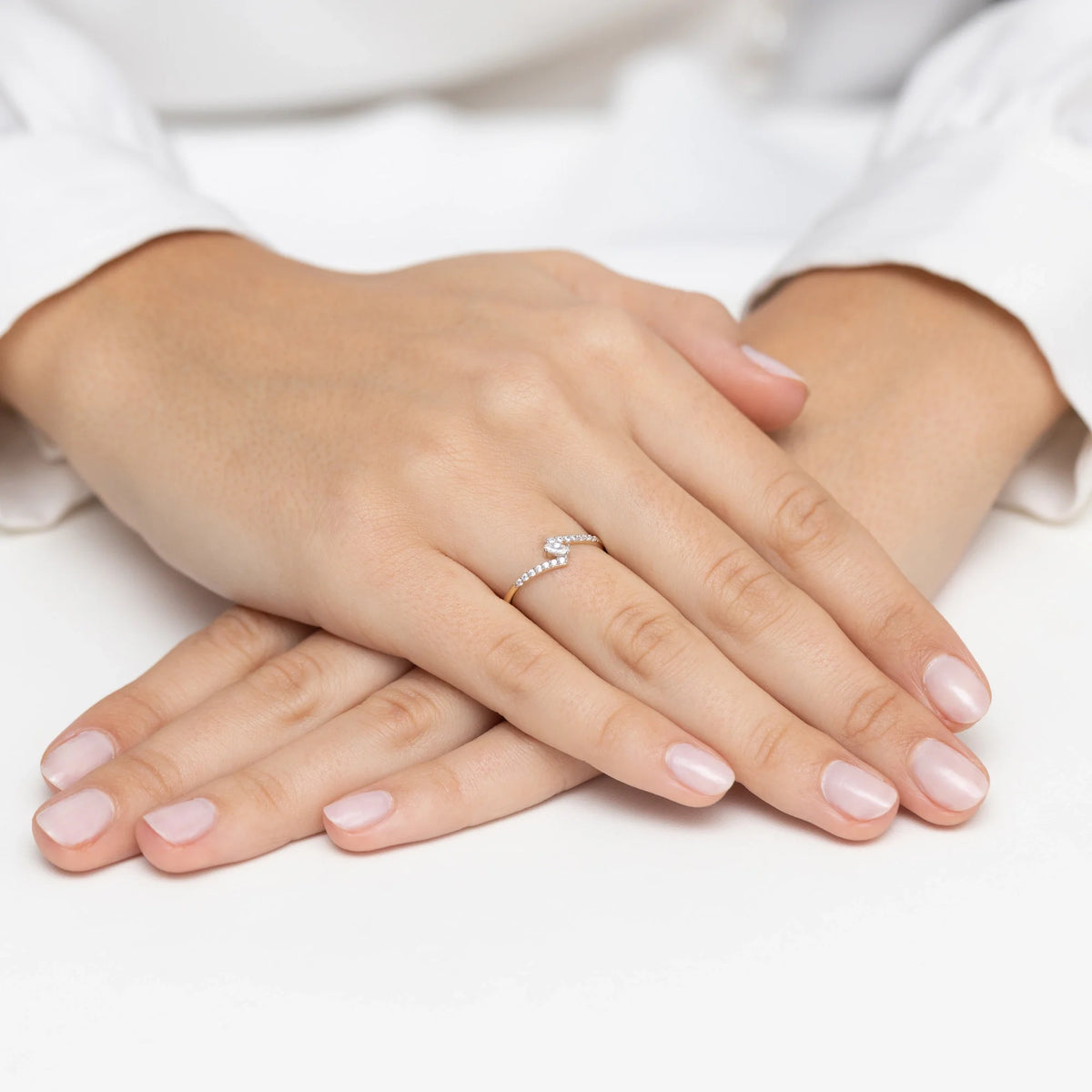 14k Gold (585) Ring | Zirkonia-Set | GREMARI Schmuck