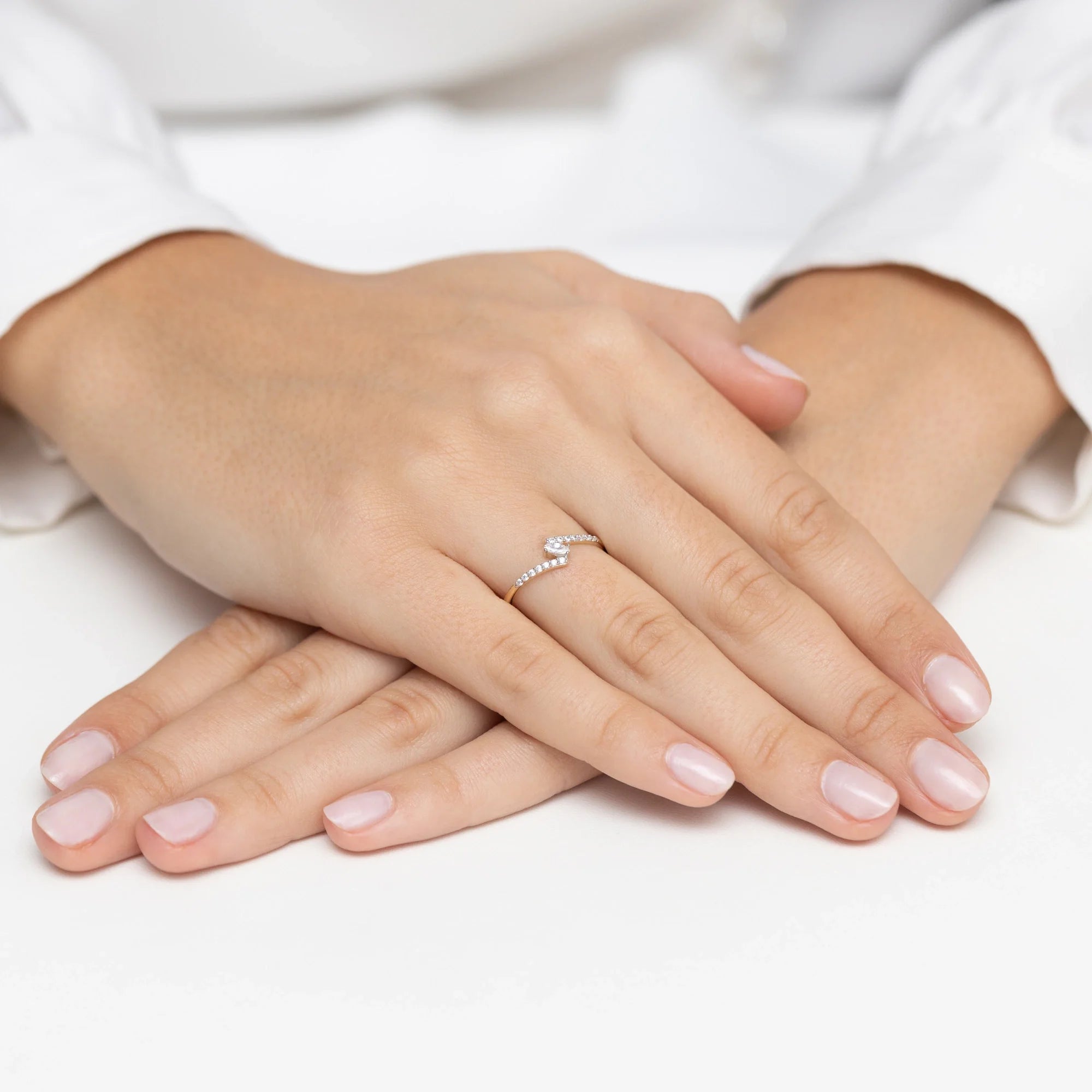 14k Gold (585) Ring | Zirkonia-Set | GREMARI Schmuck