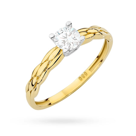 14k Gold (585) Ring | Mit Zirkonia besetztes Band | GREMARI Schmuck
