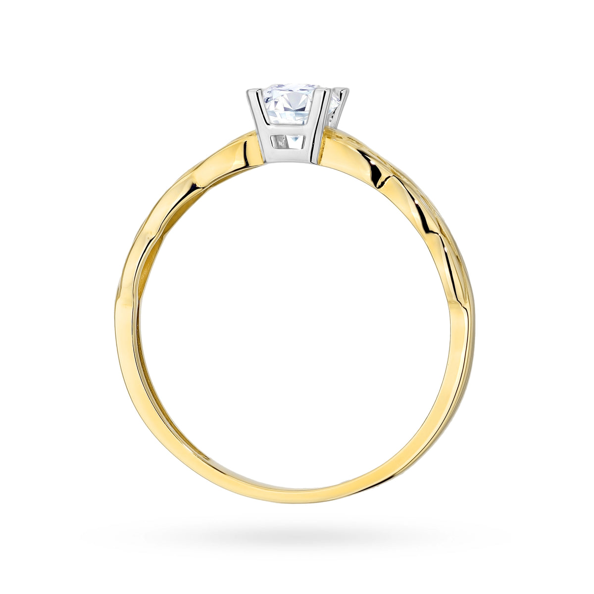 14k Gold (585) Ring | Mit Zirkonia besetztes Band | GREMARI Schmuck