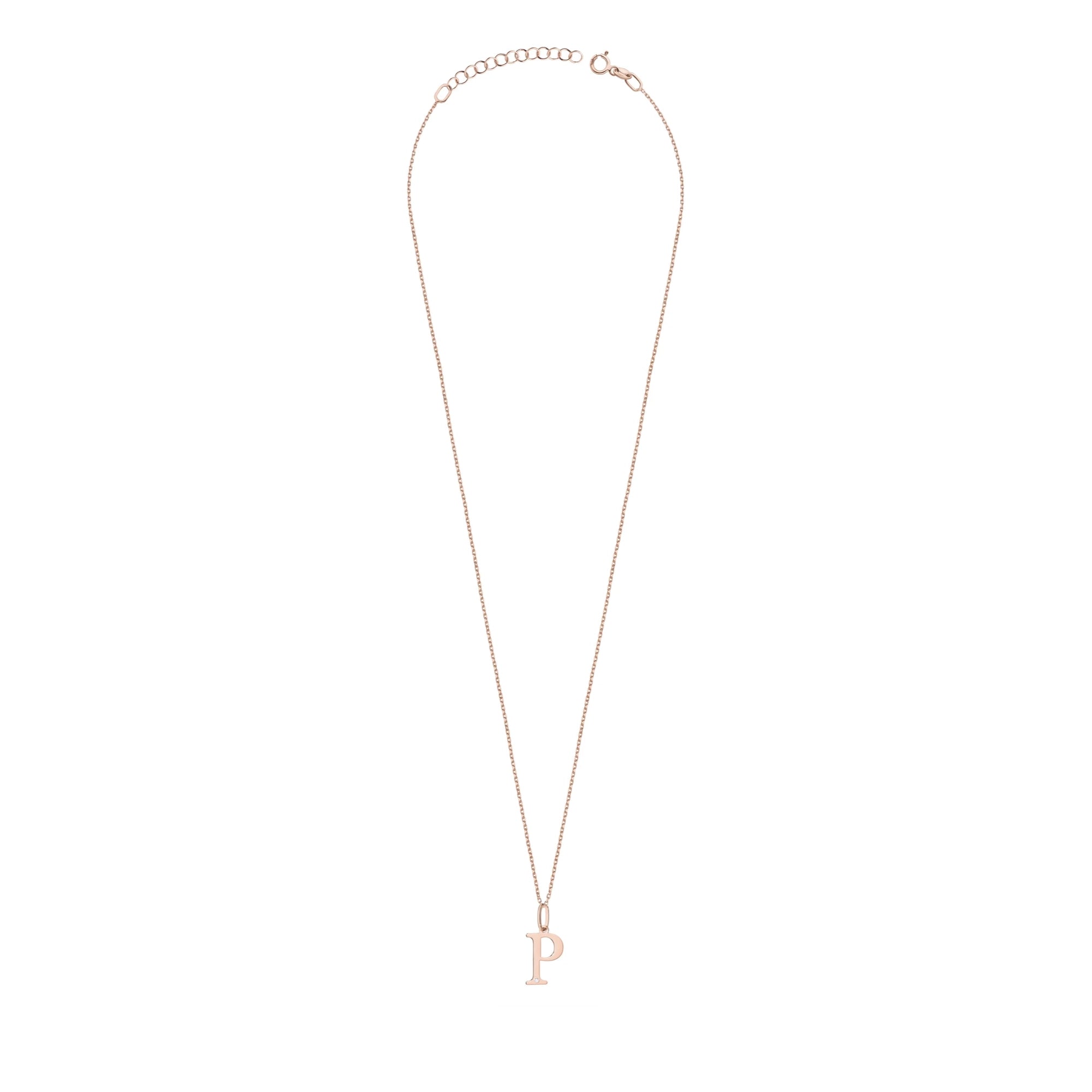 Halskette aus 14-karätigem Roségold mit 0,005 ct Diamant. Ausgezeichnetes Geschenk. Die Echtheit des Diamanten wird durch ein Zertifikat bestätigt.