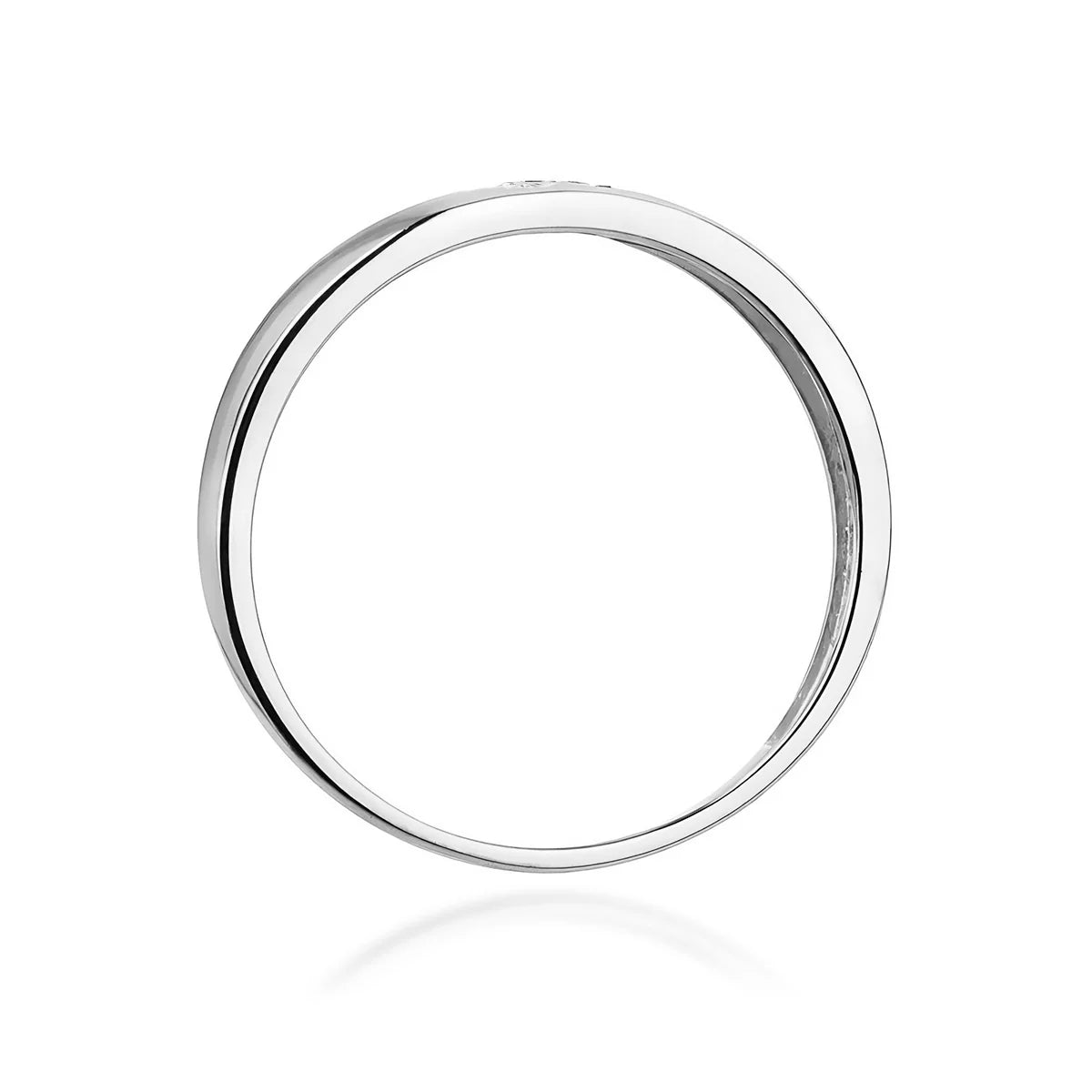 14-karätiger Ring aus Weißgold mit 2 rosa Zirkonia-Herzen. Ausgezeichnetes Geschenk. Perfekt für den Alltag und besondere Anlässe.