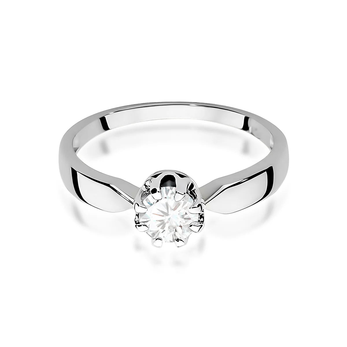 14k (585) White Gold Ring | 0.70ct Diamond | GREMARI Jewelry
