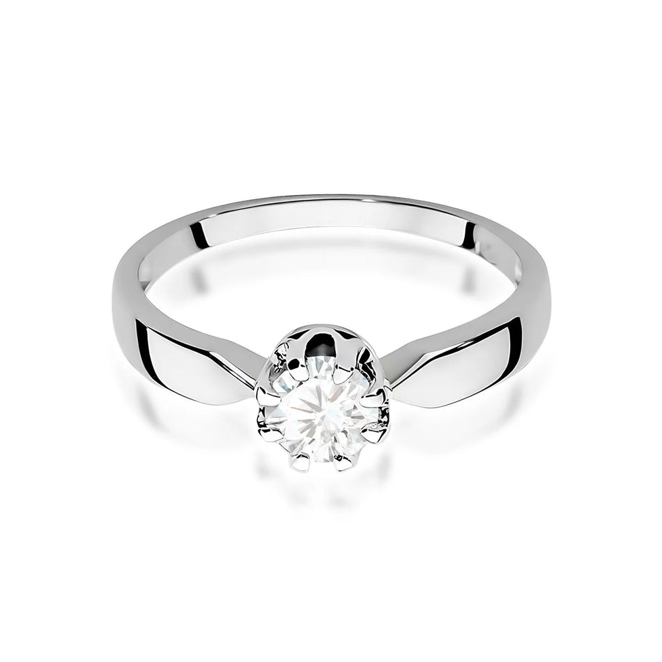 14k (585) White Gold Ring | 0.70ct Diamond | GREMARI Jewelry
