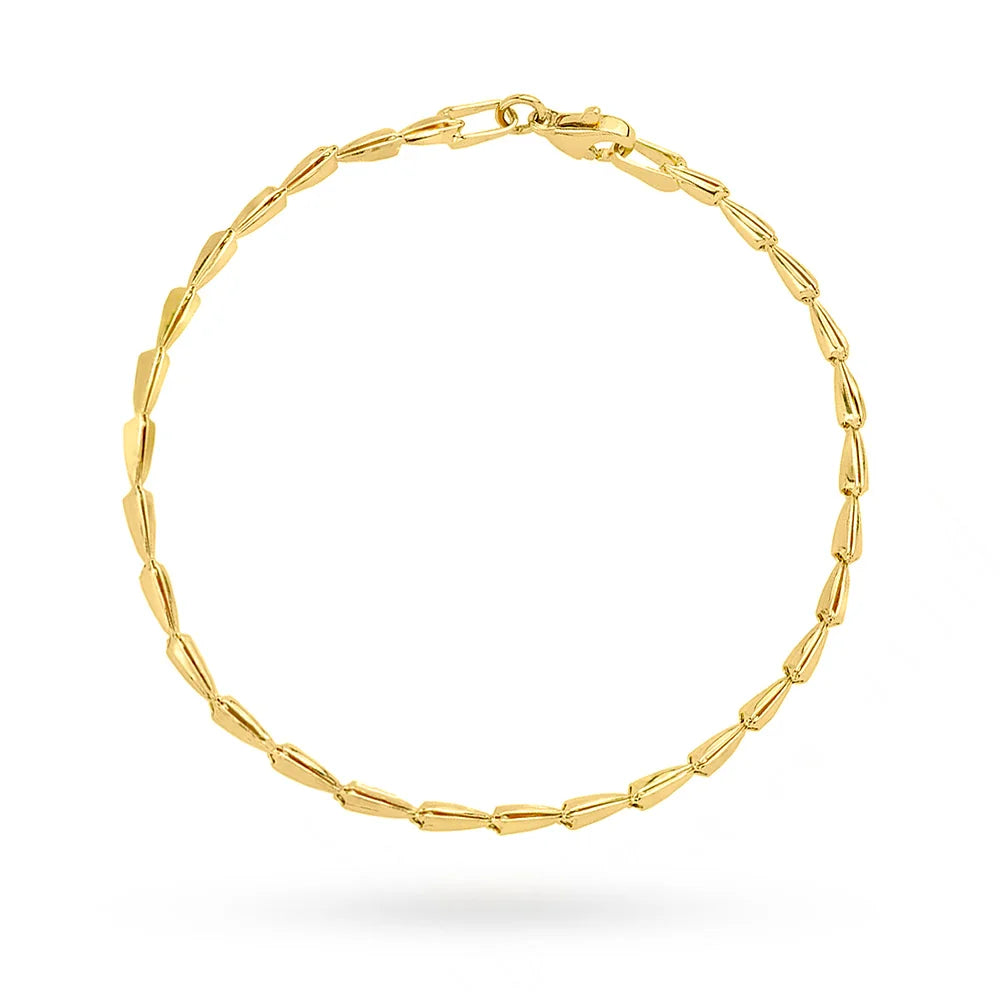 14 Karat Gold (585) Klassisches Armband | Verlängerte Glieder | Zeitlos Eleganter Feiner Schmuck Perfektes Geschenk