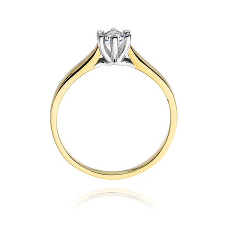 14 Karat Gold (585) Diamant Klassischer Verlobungsring | Feiner Schmuck Geschenk