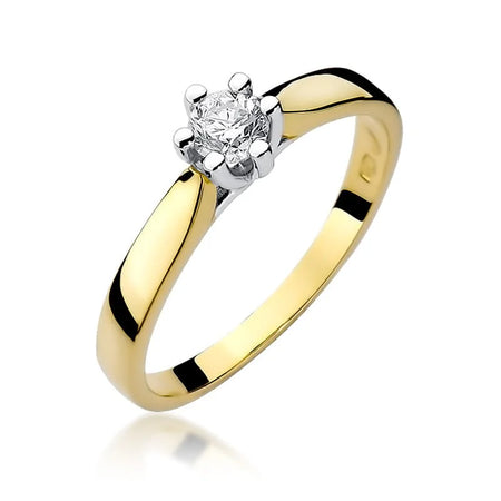 14 Karat Gold (585) Diamant Klassischer Verlobungsring | Feiner Schmuck Geschenk