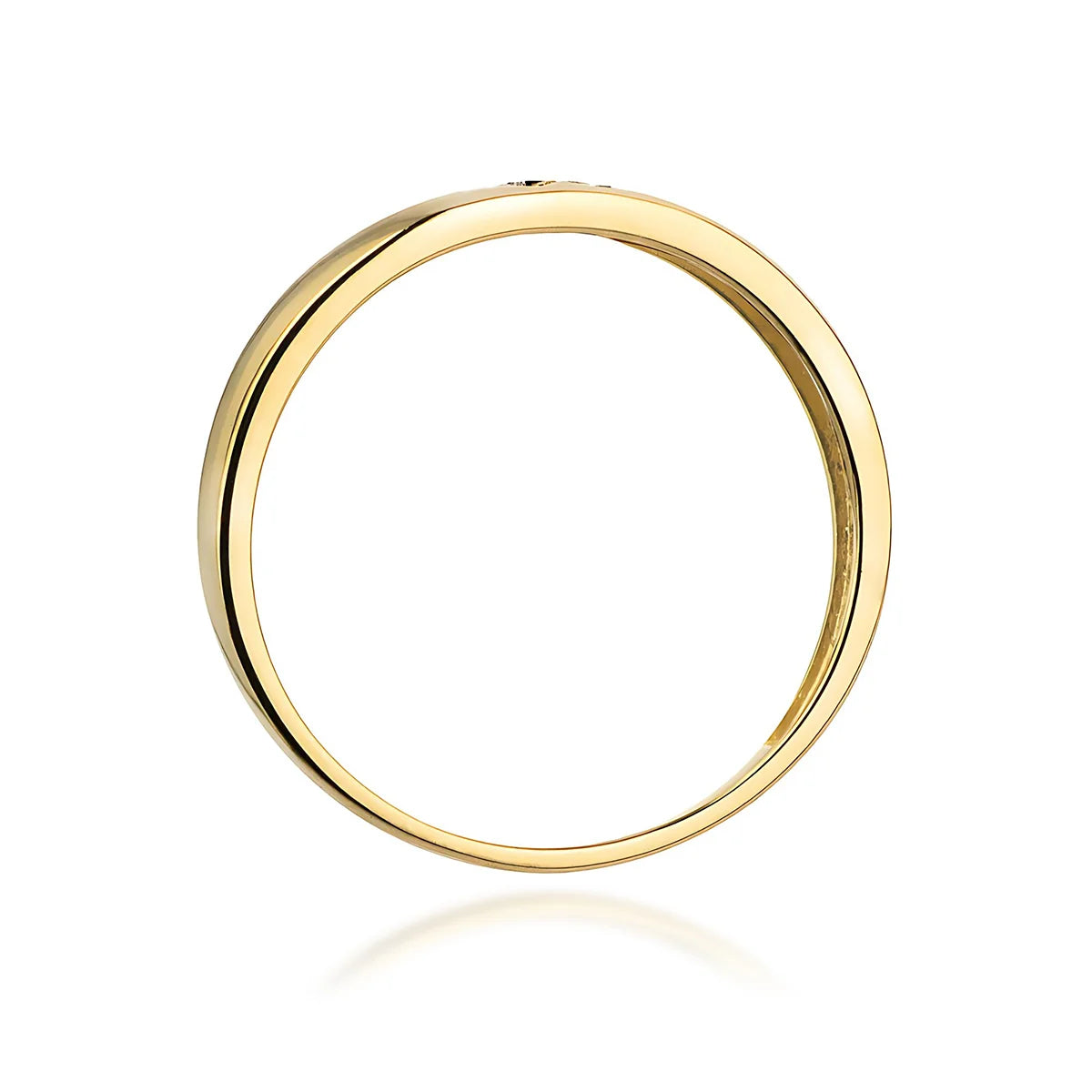 14-karätiger Goldring mit 2 blauen Zirkonia-Herzen. Klassisches Design mit modernem Akzent. Verpackt in schwarzer Schachtel, Papier und Geschenktüte.