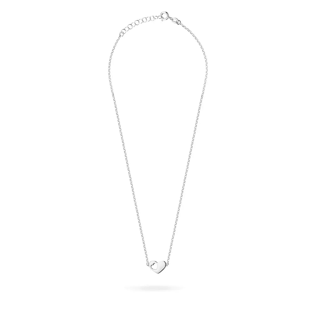 Sterling Silver (925) Necklace | Heart Design | Elegant Jewelry Gift
