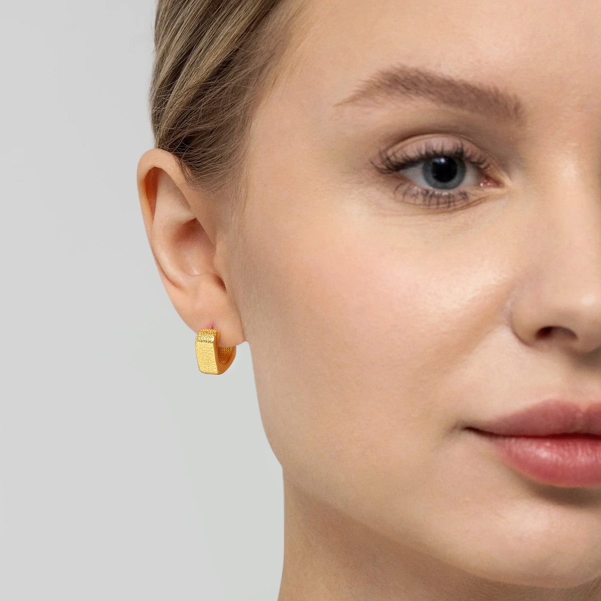 Gold-Plated Silver (925) Earrings | Geometric Design | GREMARI Jewelry