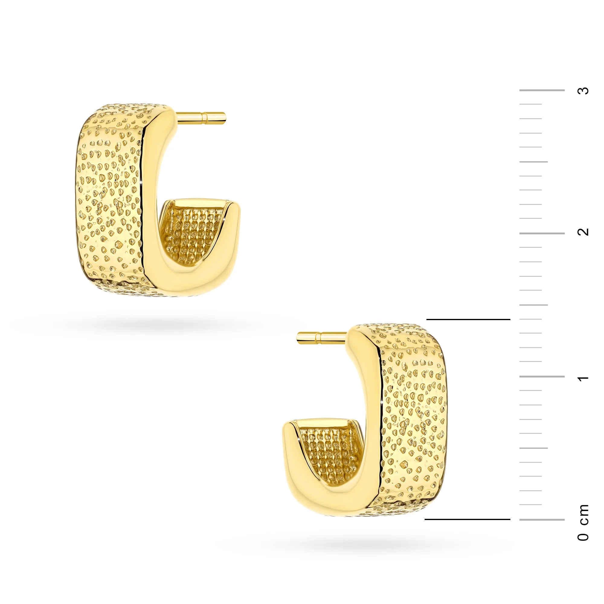 Gold-Plated Silver (925) Earrings | Geometric Design | GREMARI Jewelry