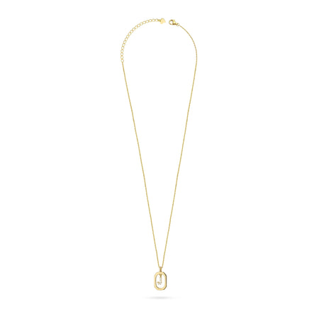 Gold-Plated Silver (925) Necklace | Letter J & Zirconia | GREMARI Jewelry