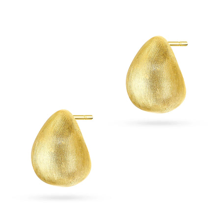 Ohrringe aus vergoldetem Silber (925) | Satin-Tropfen | GREMARI Schmuck