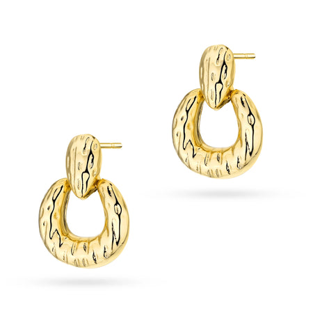 Ohrstecker aus Silber (925) mit Goldauflage | Aufgeblasenes Design | GREMARI Schmuck