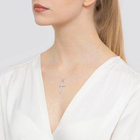 Anhänger aus Sterlingsilber (925) | Kreuz & Zirkonia | GREMARI Schmuck