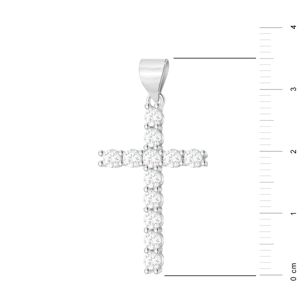 Anhänger aus Sterlingsilber (925) | Kreuz & Zirkonia | GREMARI Schmuck
