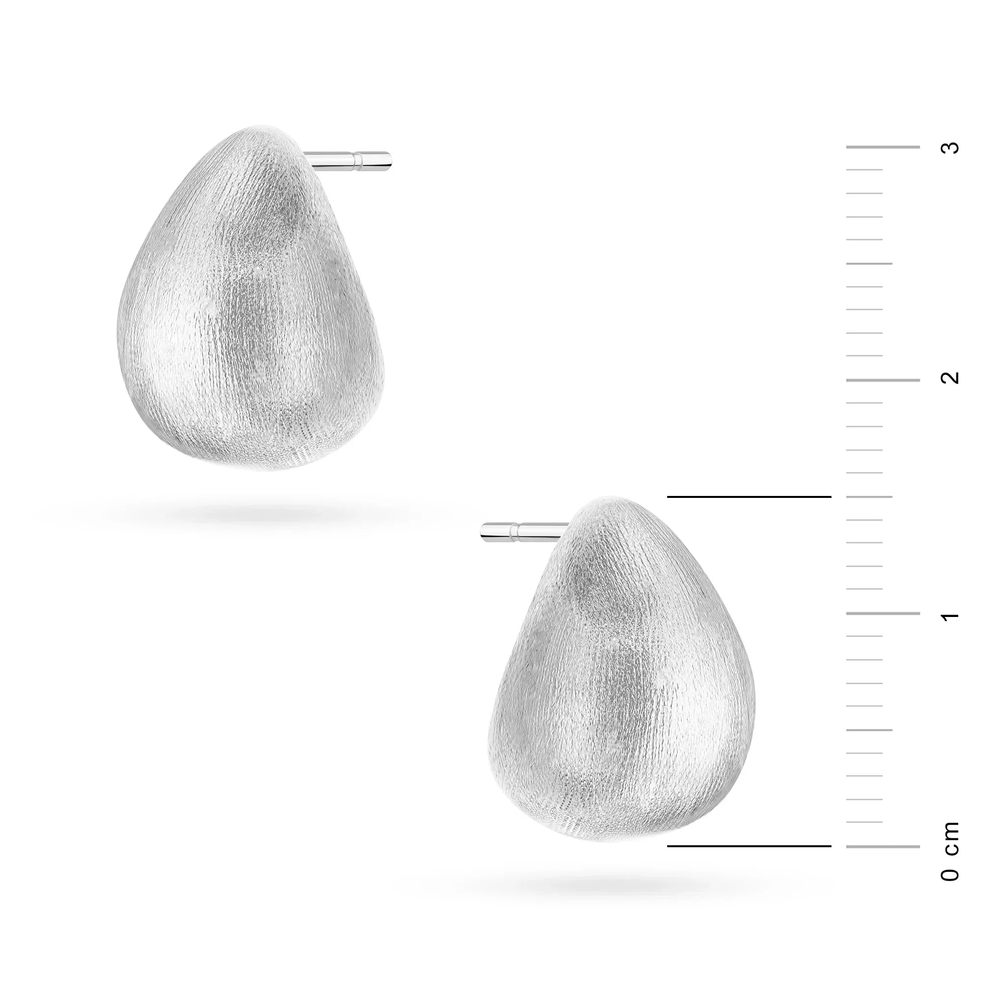 Sterling Silber (925) Ohrringe | Satin Tropfen | GREMARI Schmuck