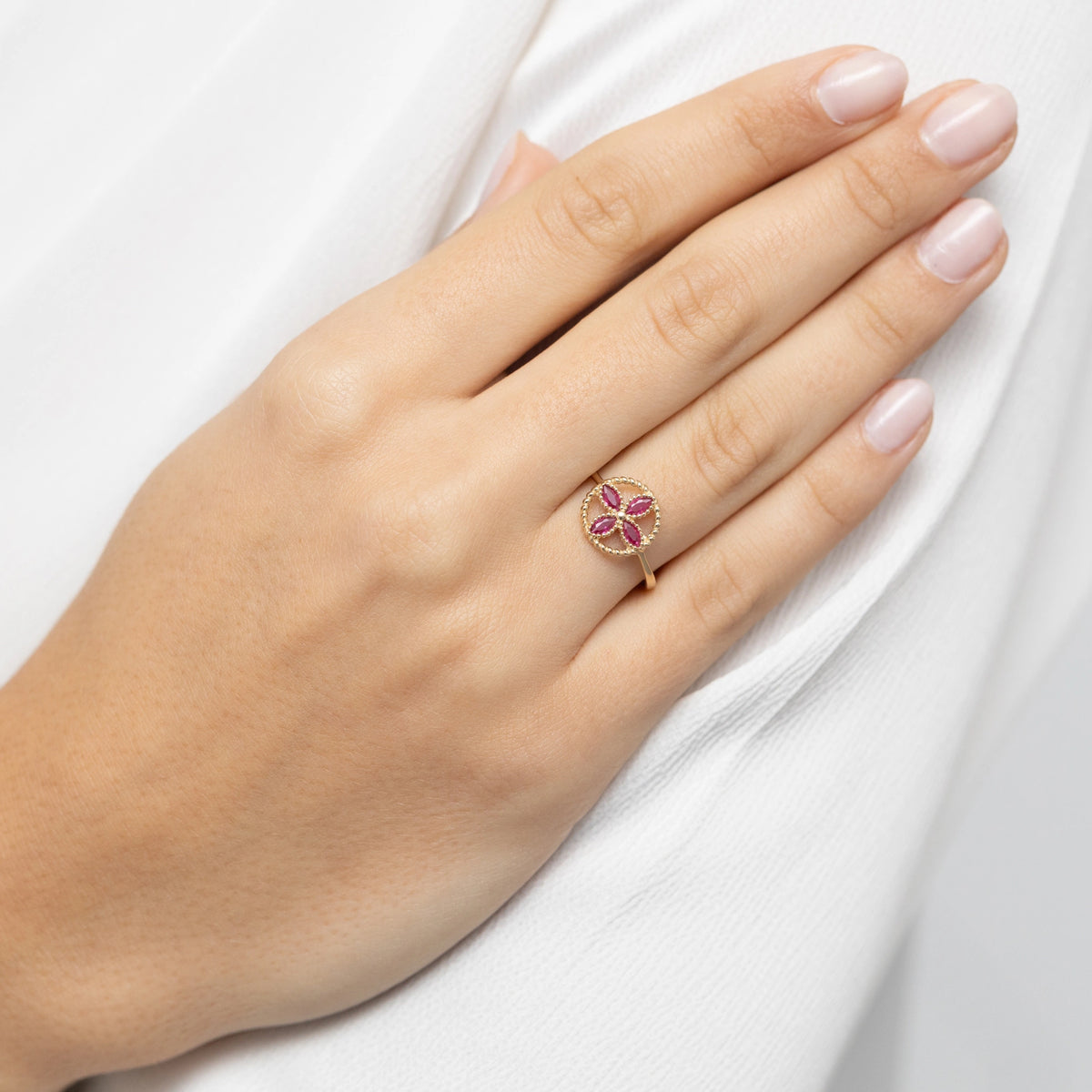 goldring-mit-roter-zirkonia-blume-ap190-585-c