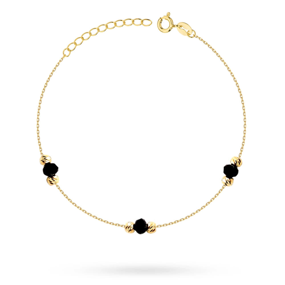 gold-feines-armband-mit-schwarzen-zirkonien-und-perlen-b-gw-334-585