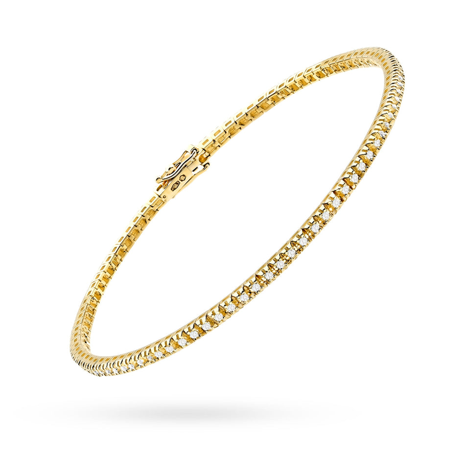 Gelbgoldarmband mit 101 round Naturdiamanten – 0.505ct