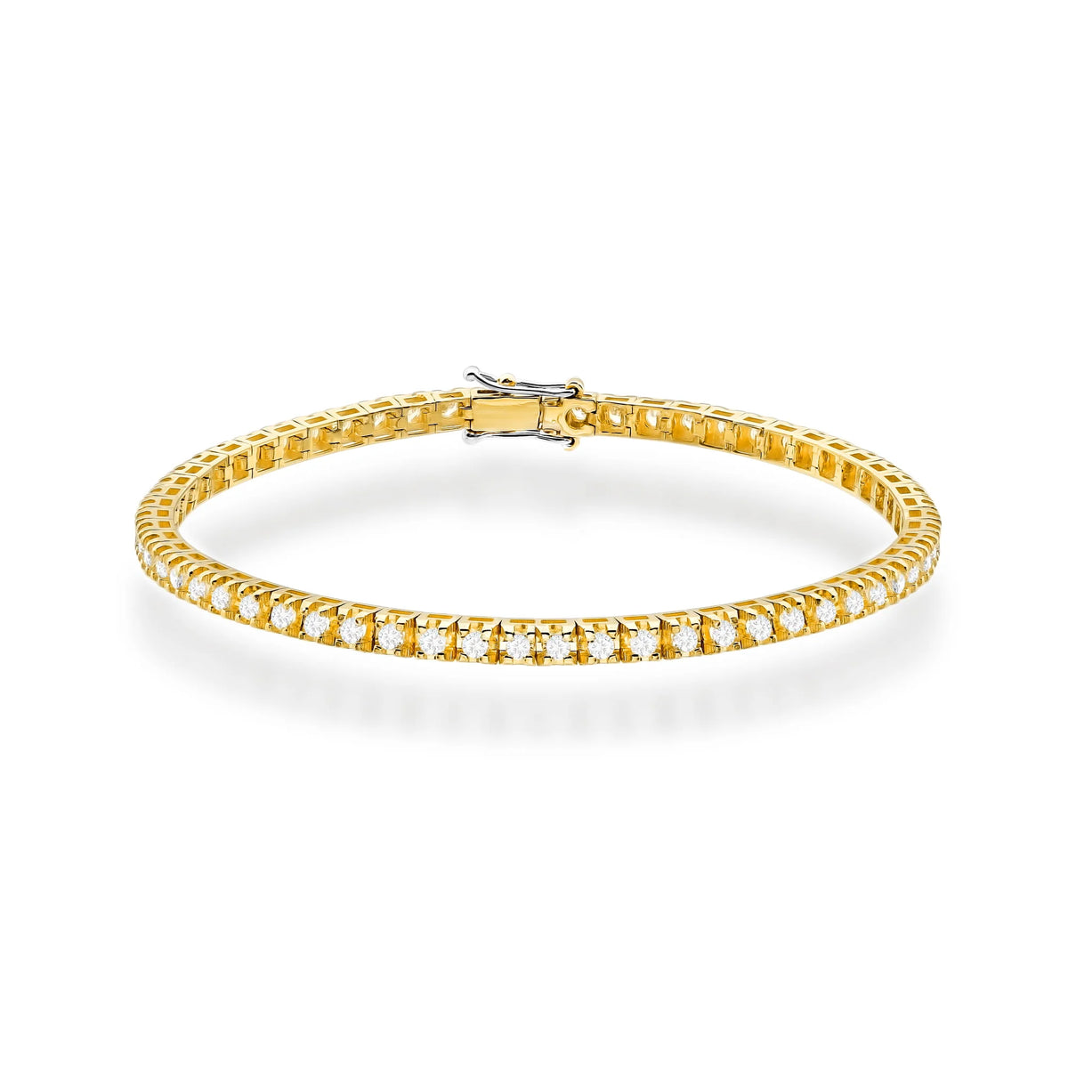 Gelbgoldarmband mit 66 Naturdiamanten – 1.98ct