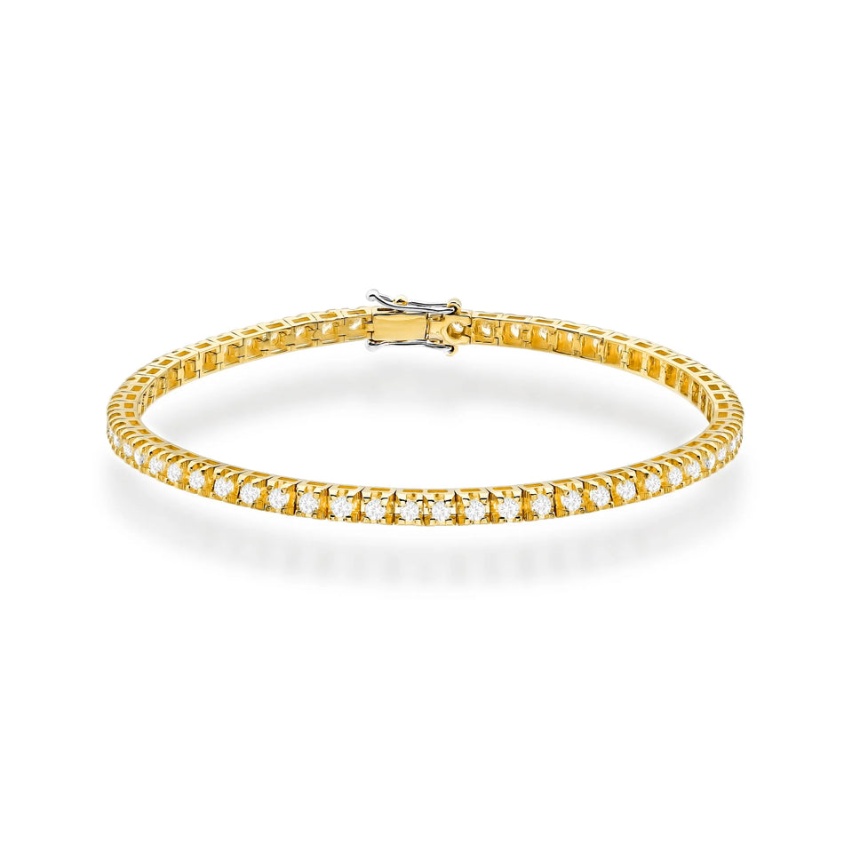 Gold Tennisarmband Set mit 1,98 ct Diamanten